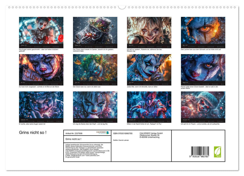 Grins nicht so ! (CALVENDO Premium Wandkalender 2027)