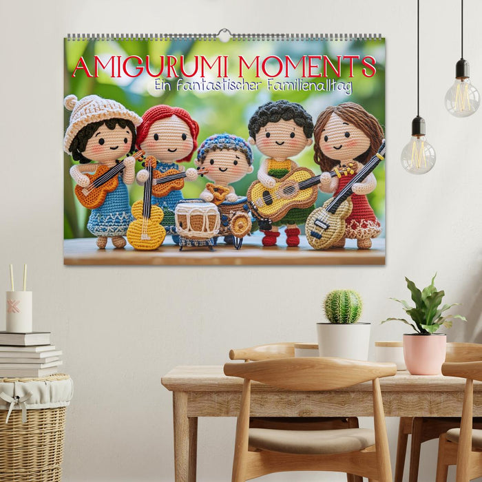 Amigurumi Moments. Ein fantastischer Familienalltag (CALVENDO Wandkalender 2027)