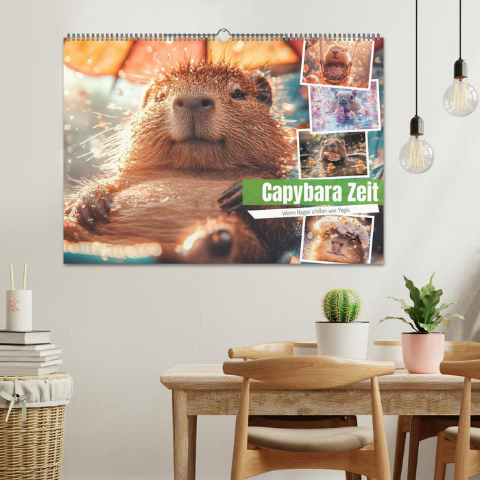 Capybara Zeit (CALVENDO Wandkalender 2027)