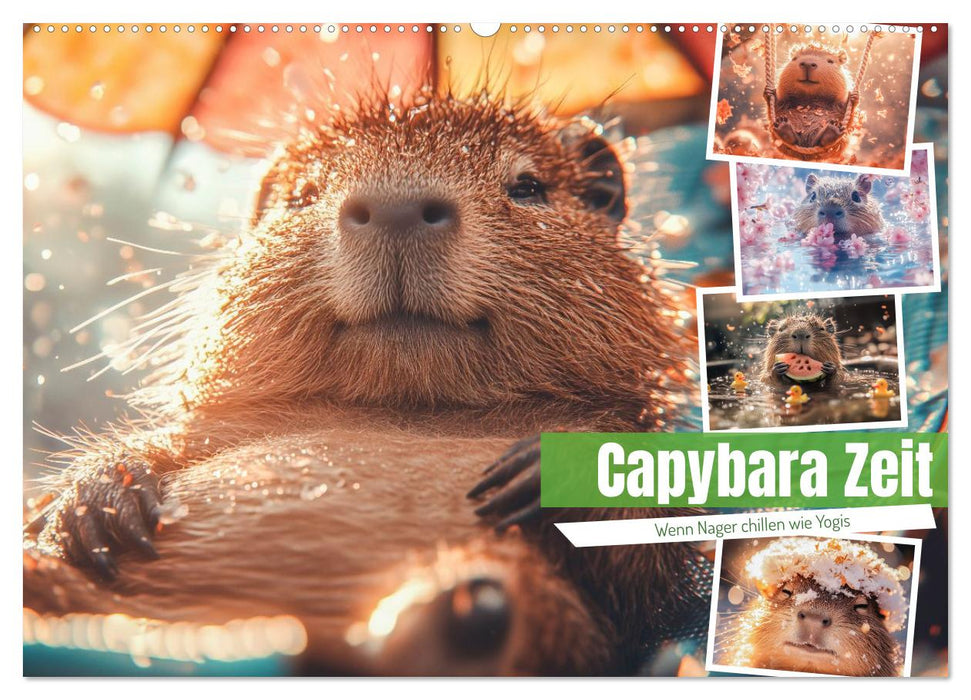 Capybara Zeit (CALVENDO Wandkalender 2027)