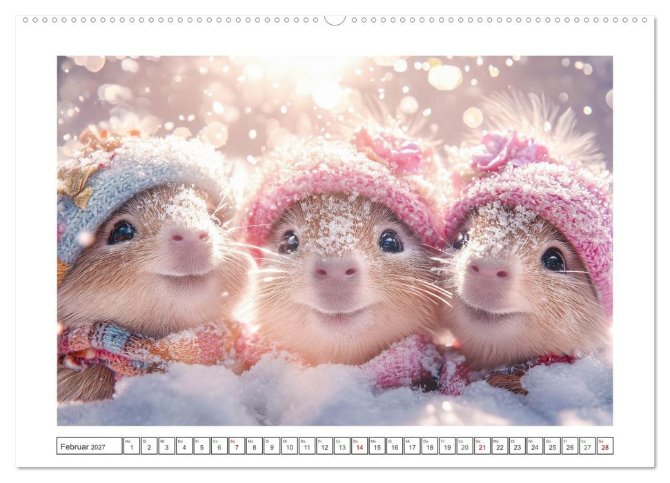 Capybara Zeit (CALVENDO Wandkalender 2027)