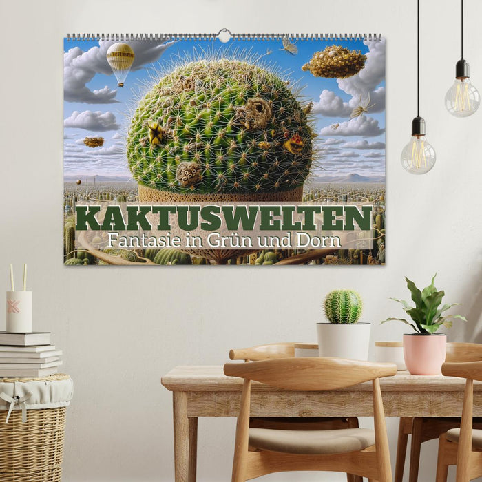 Kaktuswelten. Fantasie in Grün und Dorn (CALVENDO Wandkalender 2027)