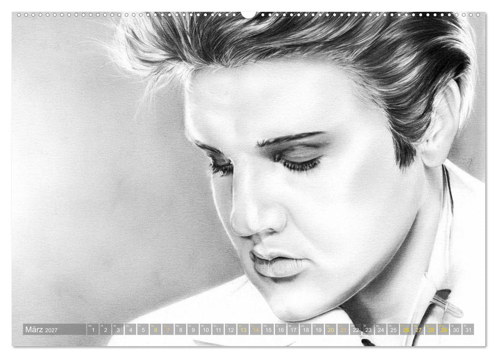 Hollywood Ikonen in Bleistift (CALVENDO Premium Wandkalender 2027)