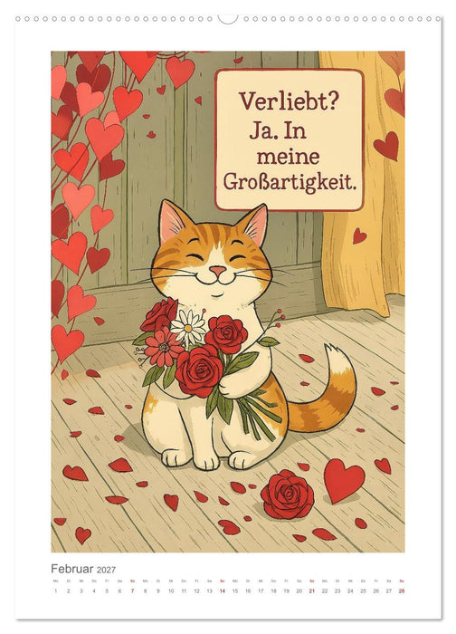 Alles nach Plan. Meinem. - Für Menschen mit Katze. Oder für Menschen von Katze. (CALVENDO Premium Wandkalender 2027)