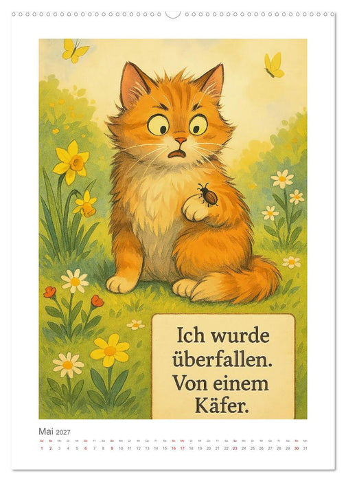 Alles nach Plan. Meinem. - Für Menschen mit Katze. Oder für Menschen von Katze. (CALVENDO Premium Wandkalender 2027)