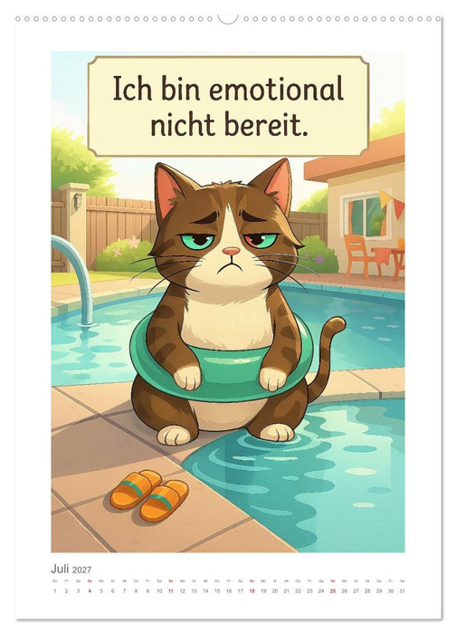 Alles nach Plan. Meinem. - Für Menschen mit Katze. Oder für Menschen von Katze. (CALVENDO Premium Wandkalender 2027)
