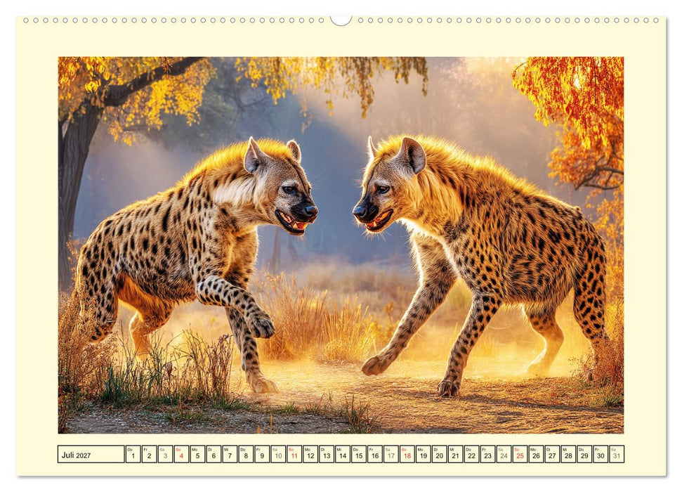 Afrikas Hyänen. Die kichernden Schatten der Savanne (CALVENDO Premium Wandkalender 2027)