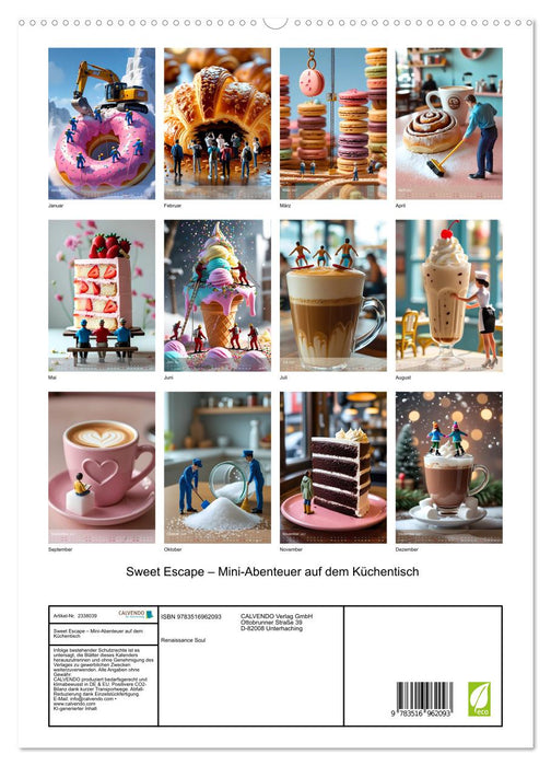 Sweet Escape – Mini-Abenteuer auf dem Küchentisch (CALVENDO Premium Wandkalender 2027)