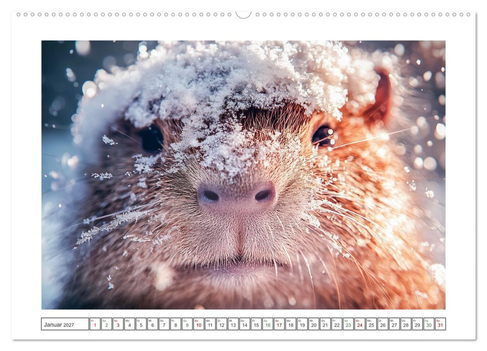 Capybara Zeit (CALVENDO Premium Wandkalender 2027)