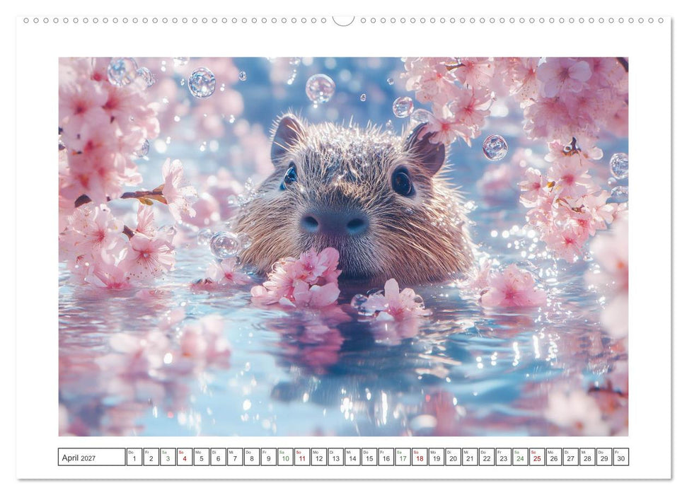 Capybara Zeit (CALVENDO Premium Wandkalender 2027)