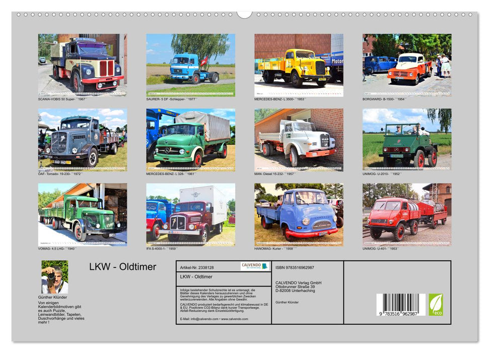 LKW - Oldtimer (CALVENDO Premium Wandkalender 2027)