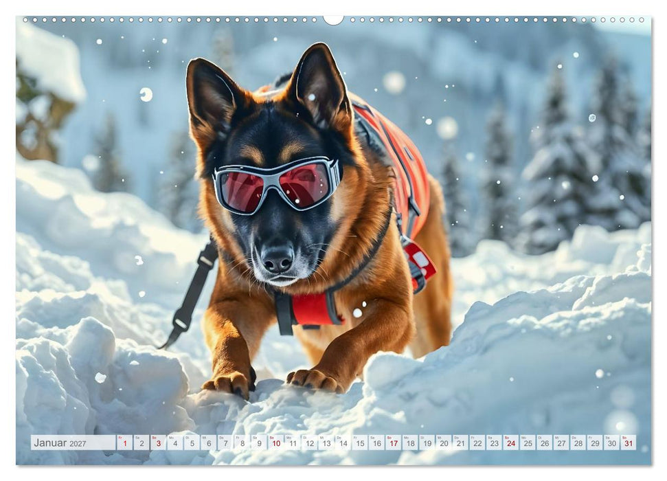 Schäferhund 24/7 - Keine Pause für echte Helden (CALVENDO Wandkalender 2027)