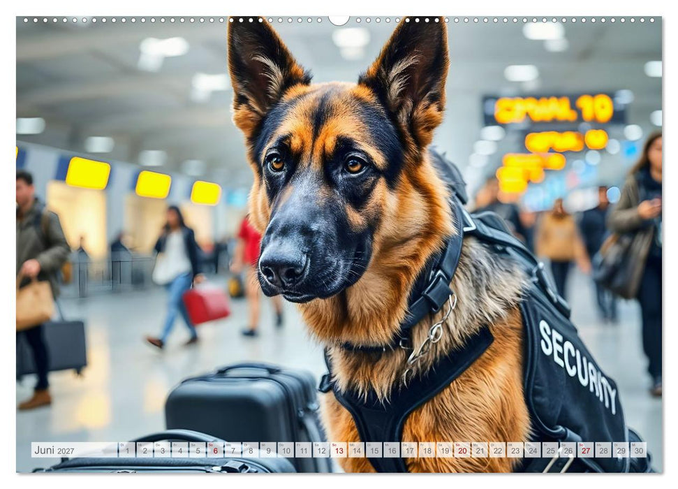 Schäferhund 24/7 - Keine Pause für echte Helden (CALVENDO Wandkalender 2027)