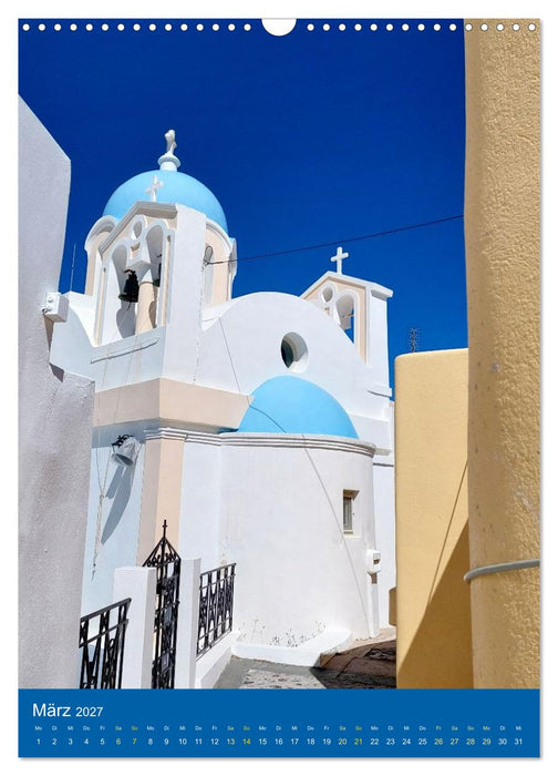 SANTORIN – Einziartige Motive der griechischen Trauminsel (CALVENDO Wandkalender 2027)