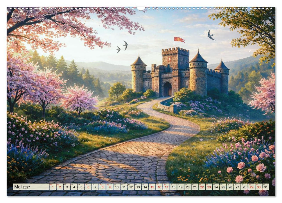 Burgen im Mittelalter (CALVENDO Wandkalender 2027)