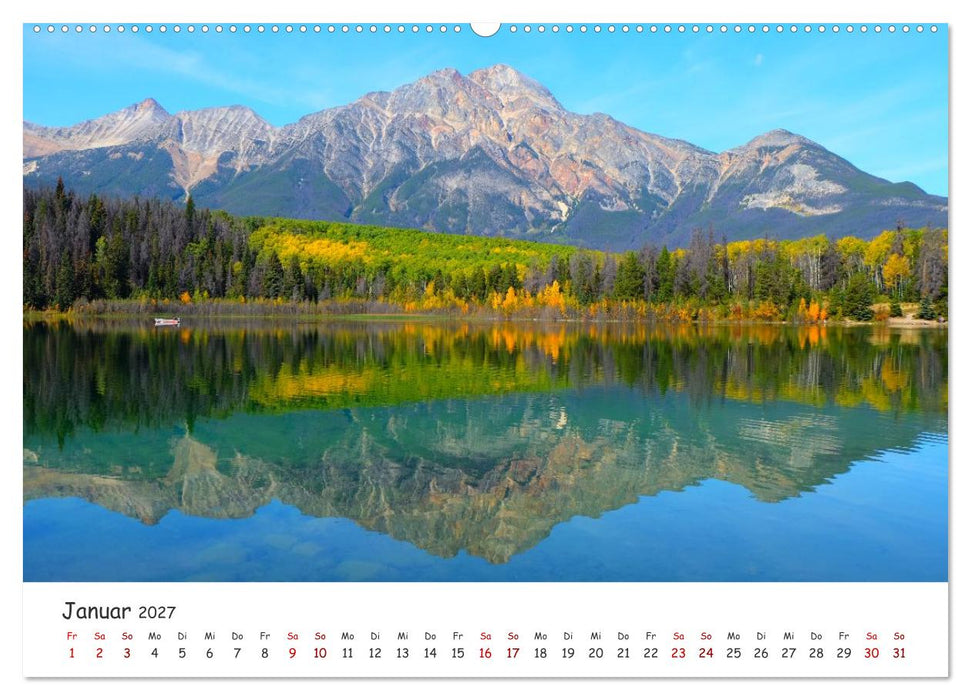 Kanadas Rocky Mountains: Zwischen Gipfeln & glasklaren Seen (CALVENDO Premium Wandkalender 2027)
