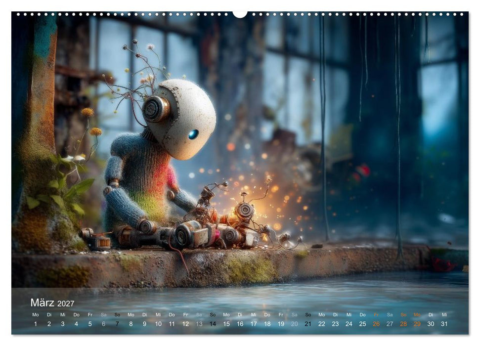 Die Melancholie der kleinen Roboter (CALVENDO Premium Wandkalender 2027)