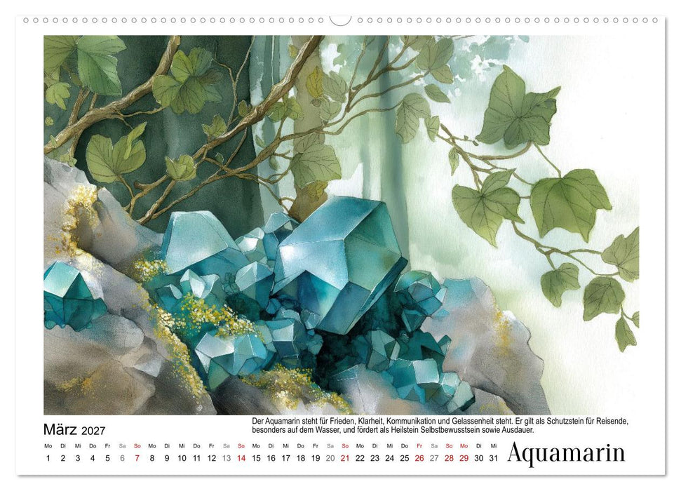 Funkelnde Geburtssteine (CALVENDO Wandkalender 2027)