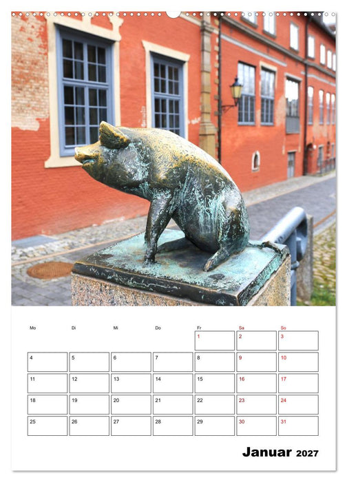Wismar - Ein Stadtrundgang (CALVENDO Wandkalender 2027)