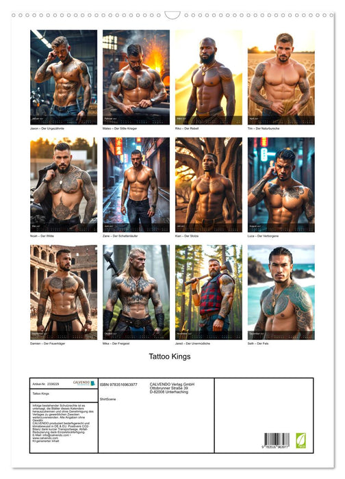 Tattoo Kings (CALVENDO Wandkalender 2027)