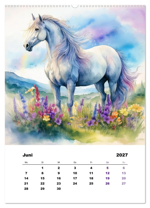 Mystic horses - Pferde aus Fantasie und Sagenwelt (CALVENDO Premium Wandkalender 2027)