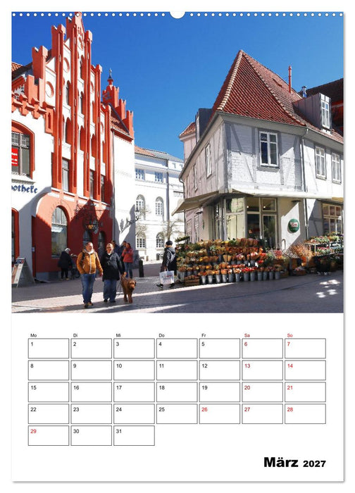 Wismar - Ein Stadtrundgang (CALVENDO Premium Wandkalender 2027)