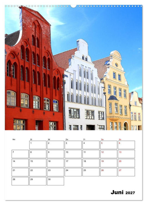 Wismar - Ein Stadtrundgang (CALVENDO Premium Wandkalender 2027)