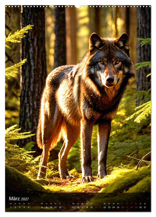 Der Wolf - Sehnsucht Freiheit Kraft (CALVENDO Wandkalender 2027)