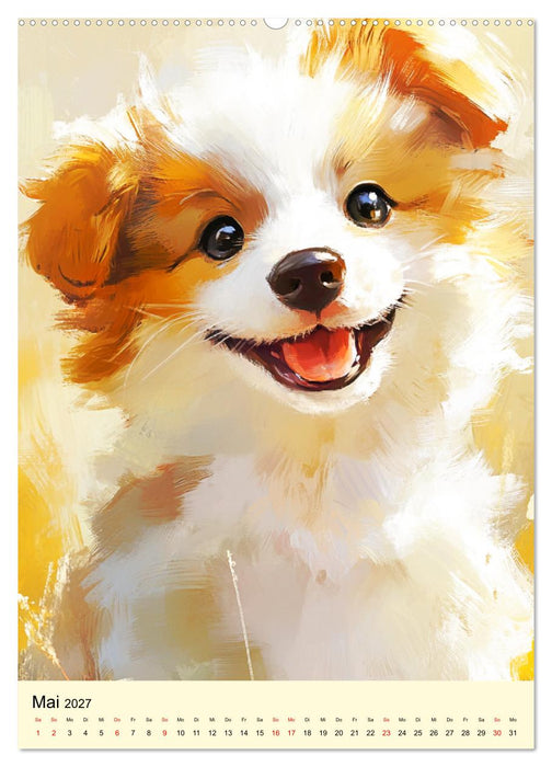 Fellnasen-Glück to go. Fröhliche Hundegesichter zum Schmunzeln (CALVENDO Wandkalender 2027)
