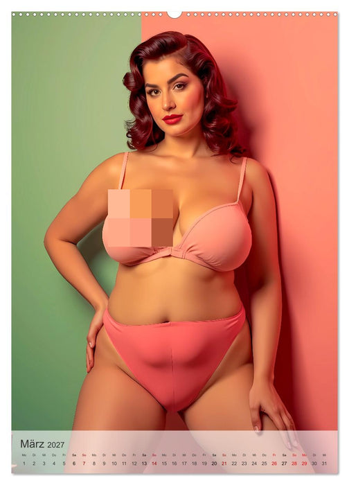 Pin-up Girls - Sexy Vintage Diven (CALVENDO Premium Wandkalender 2027)