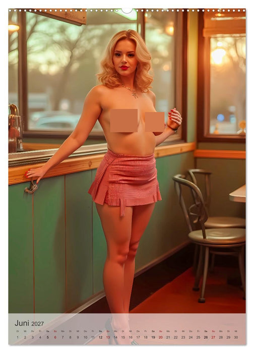 Pin-up Girls - Sexy Vintage Diven (CALVENDO Premium Wandkalender 2027)