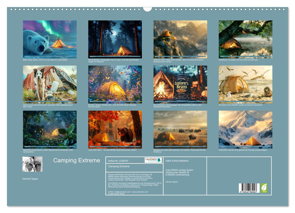 Camping Extreme (CALVENDO Wandkalender 2027)