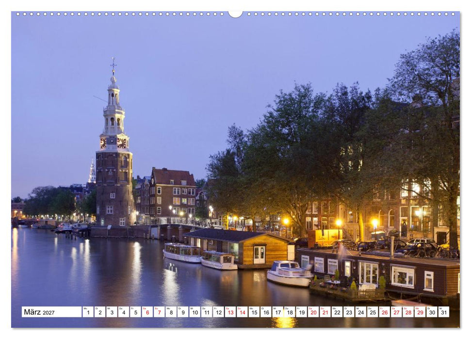 Amsterdam - Momente einer Reise (CALVENDO Premium Wandkalender 2027)