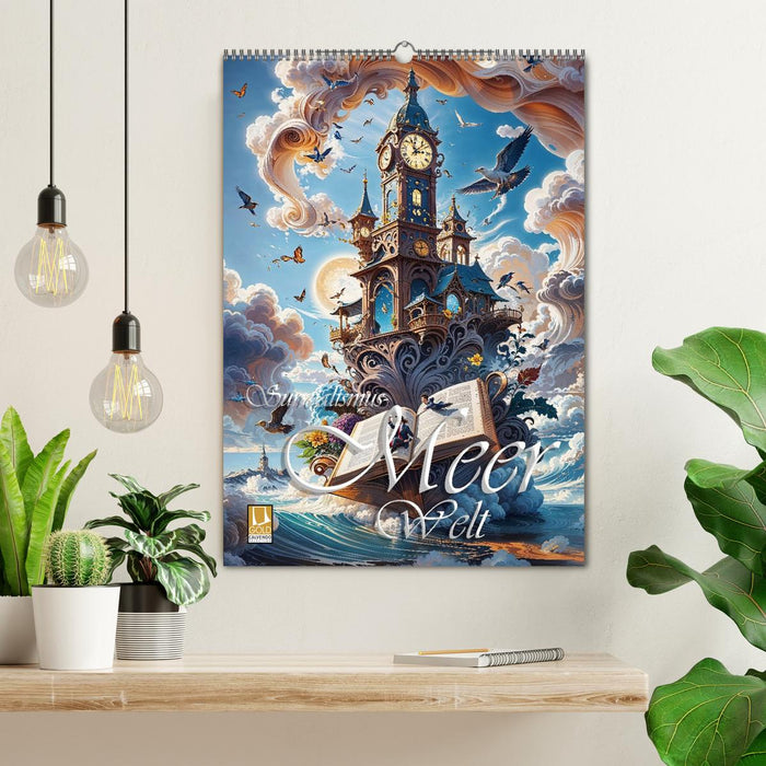 Surrealismus Meer WELT - Digitale Kunst (CALVENDO Wandkalender 2027)