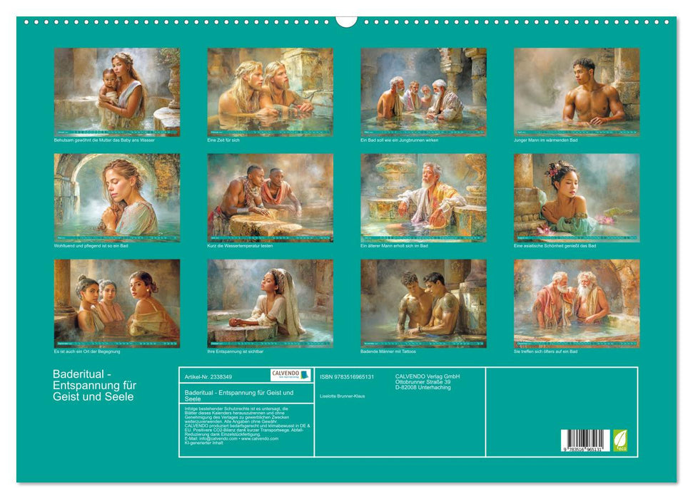 Baderitual - Entspannung für Geist und Seele (CALVENDO Wandkalender 2027)