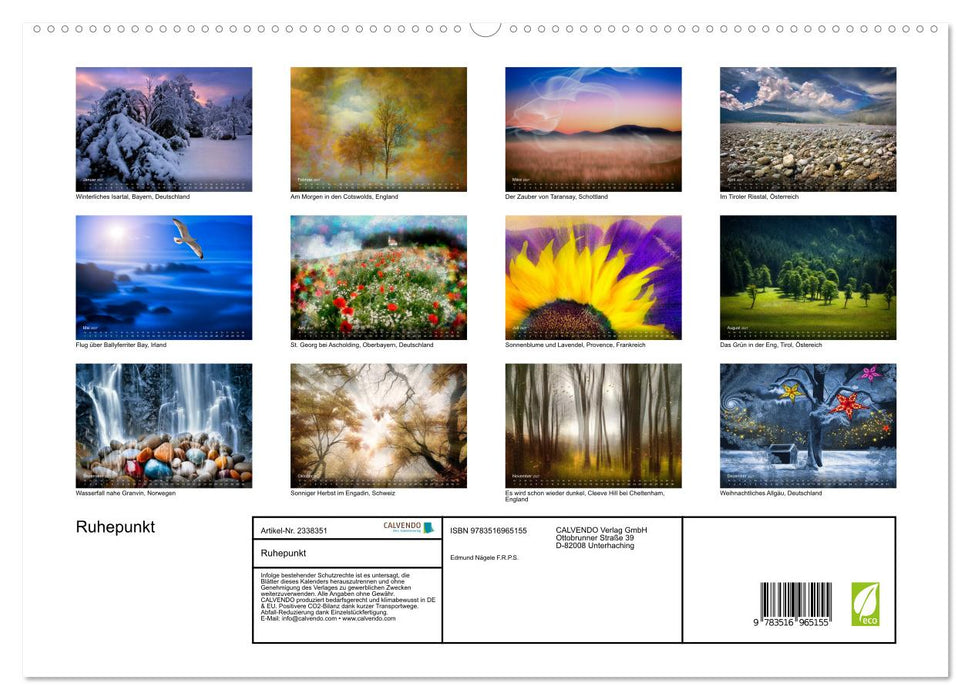 Ruhepunkt (CALVENDO Premium Wandkalender 2027)