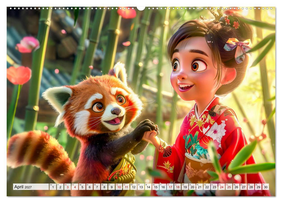Chinesische Fantasy - Szenen inspiriert von Anime und Tradition (CALVENDO Wandkalender 2027)