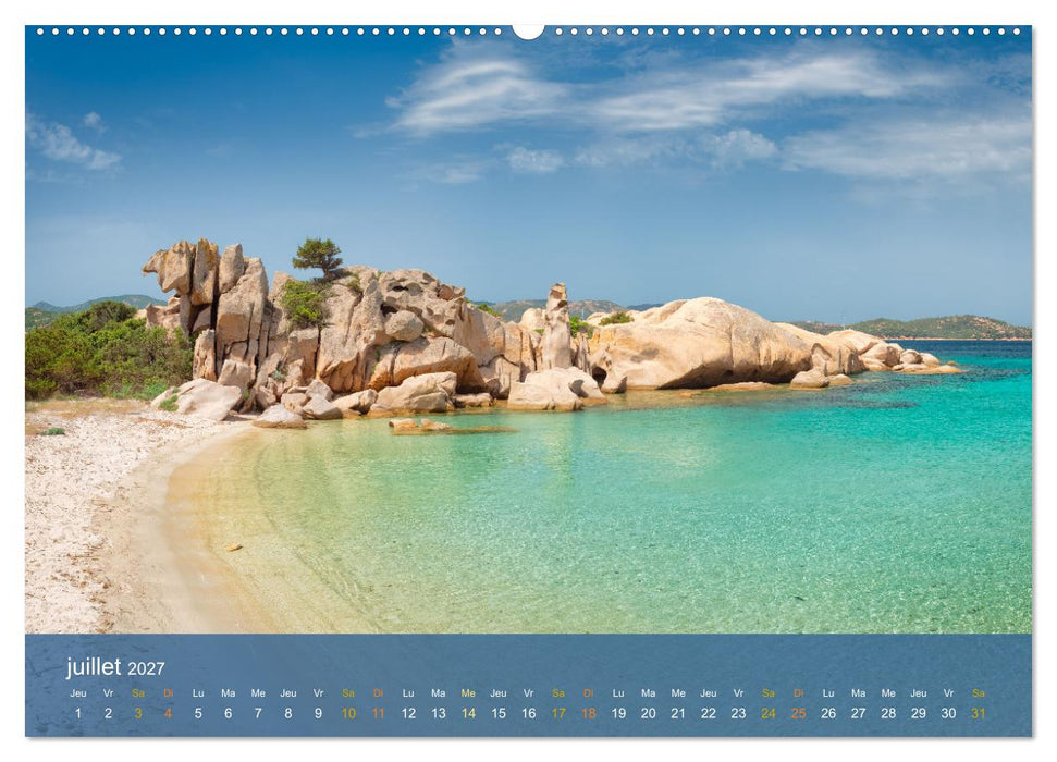 Sardaigne - L'âme sauvage de la Méditerranée (CALVENDO Calendrier supérieur 2027)