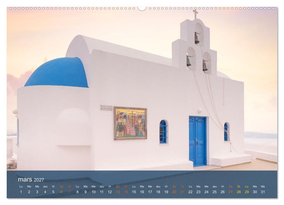 Santorin - La Magie des Cyclades (CALVENDO Calendrier supérieur 2027)