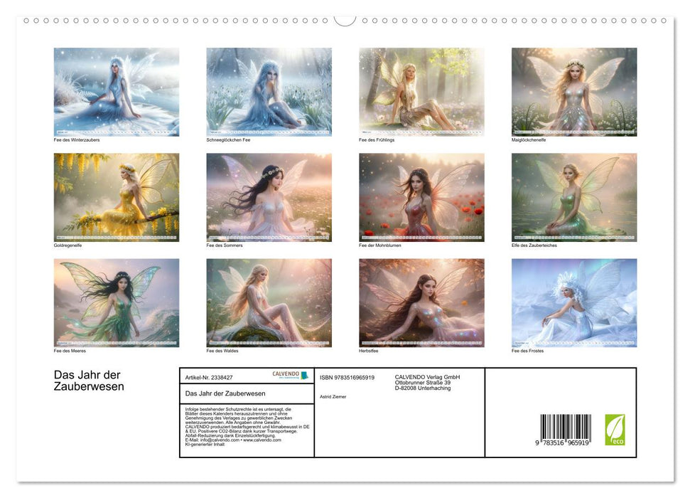Das Jahr der Zauberwesen (CALVENDO Premium Wandkalender 2027)