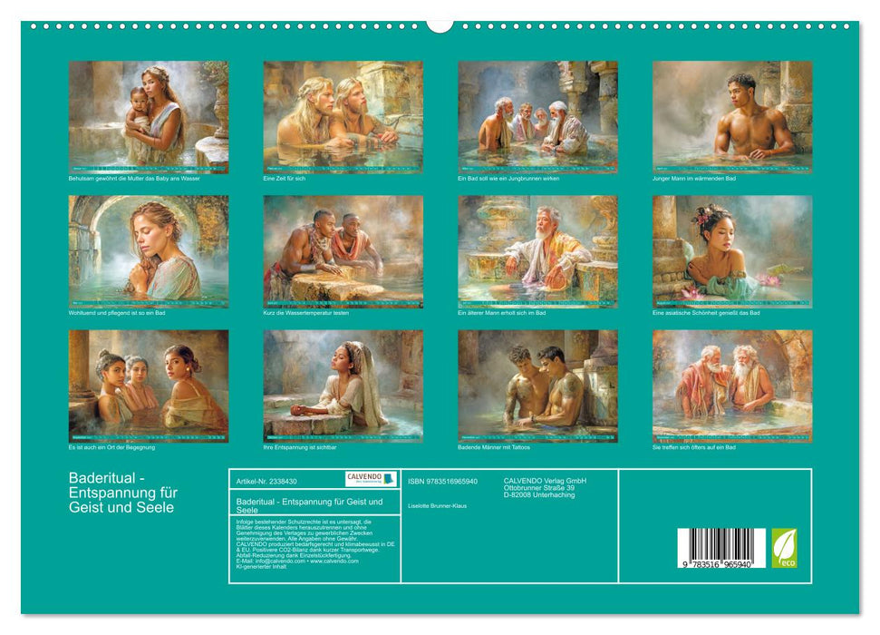 Baderitual - Entspannung für Geist und Seele (CALVENDO Premium Wandkalender 2027)