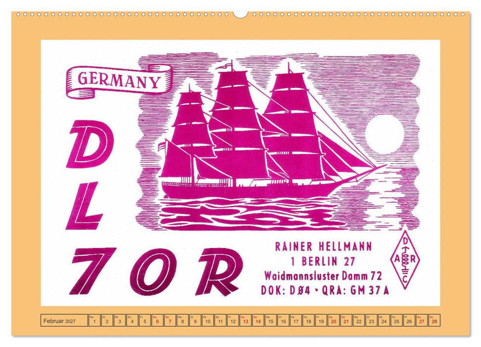 Amateurfunk in West-Berlin (CALVENDO Premium Wandkalender 2027)
