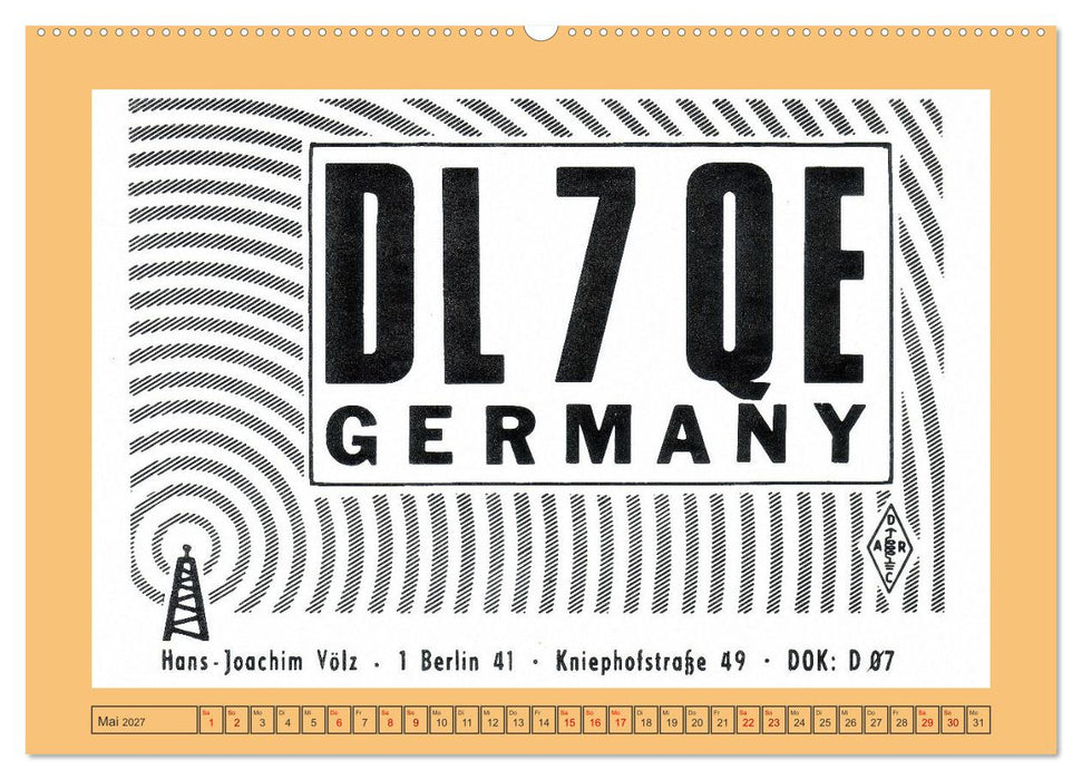Amateurfunk in West-Berlin (CALVENDO Premium Wandkalender 2027)