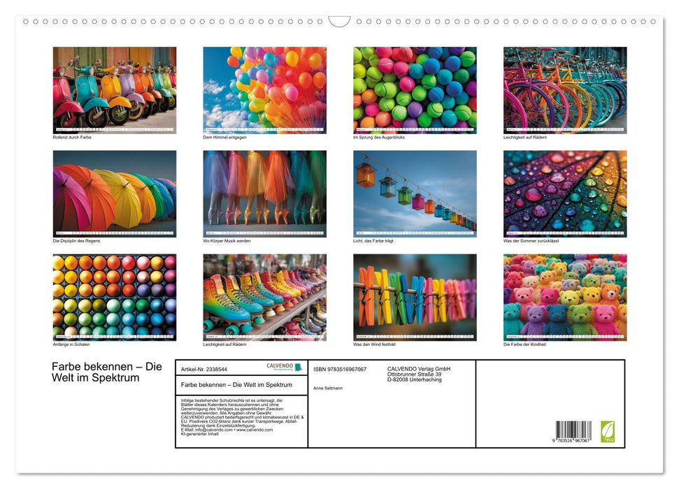 Farbe bekennen – Die Welt im Spektrum (CALVENDO Wandkalender 2027)