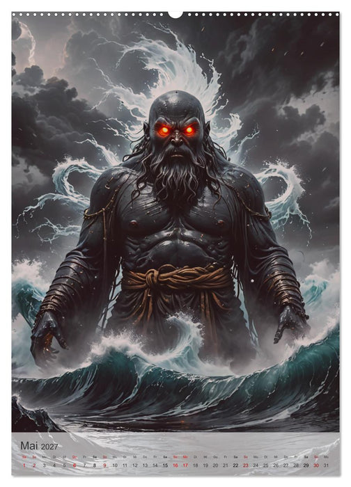 Japanische Mythologie - Götter, Helden und Monster (CALVENDO Wandkalender 2027)
