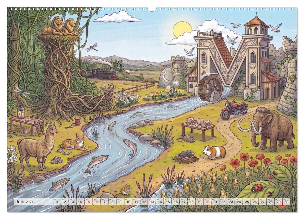 Abenteuer Alphabet: Die große Entdecker-Reise von A bis Z (CALVENDO Premium Wandkalender 2027)