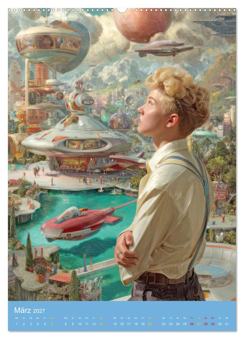 Retro-Futurismus - Zukunft und Nostalgie (CALVENDO Wandkalender 2027)