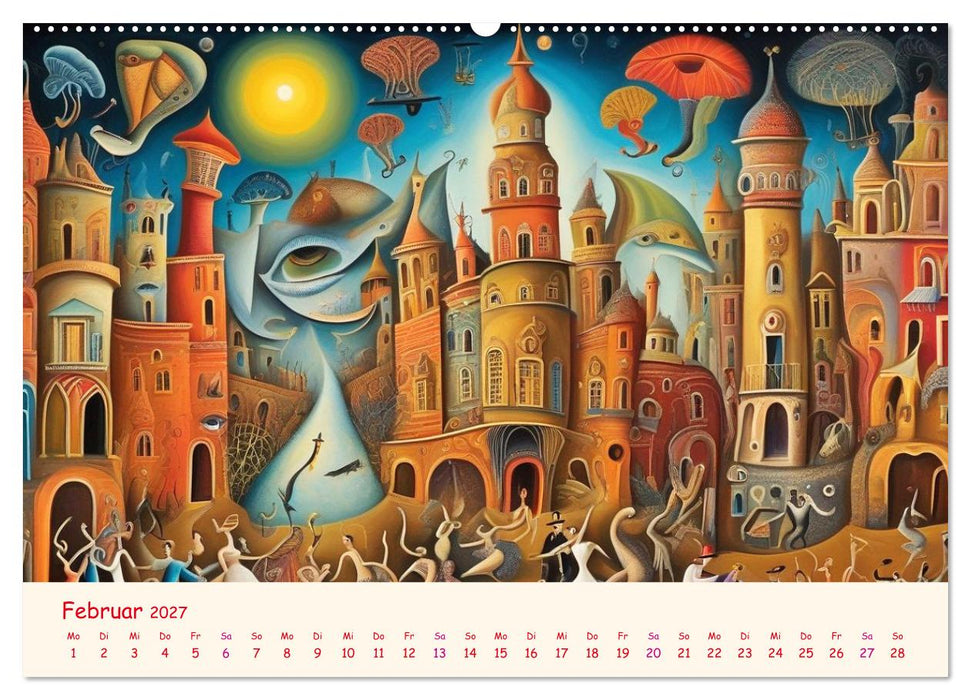 Absurdes Theater - In surrealen Traumwelten versinken (CALVENDO Premium Wandkalender 2027)