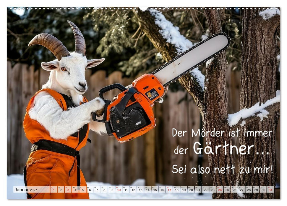 Den Bock zum Gärtner gemacht (CALVENDO Wandkalender 2027)