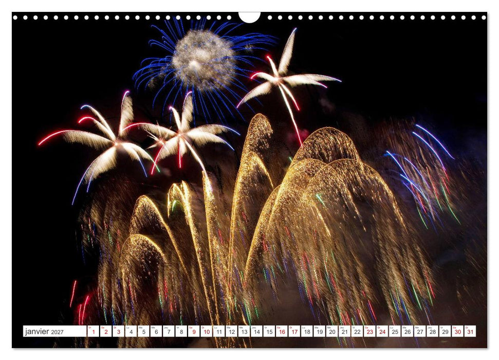 Feux d'Artifice - Miracles dans le ciel (CALVENDO Calendrier mensuel 2027)